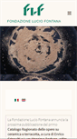 Mobile Screenshot of fondazioneluciofontana.it